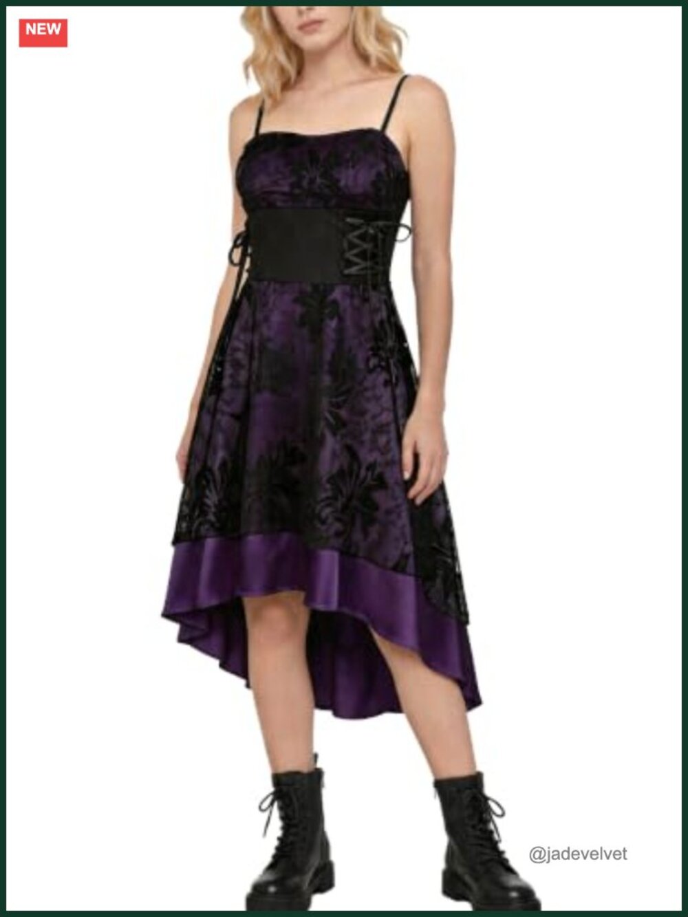 Vintage Steampunk Lace High Low Dress Spaghetti Strap Halloween Cosplay